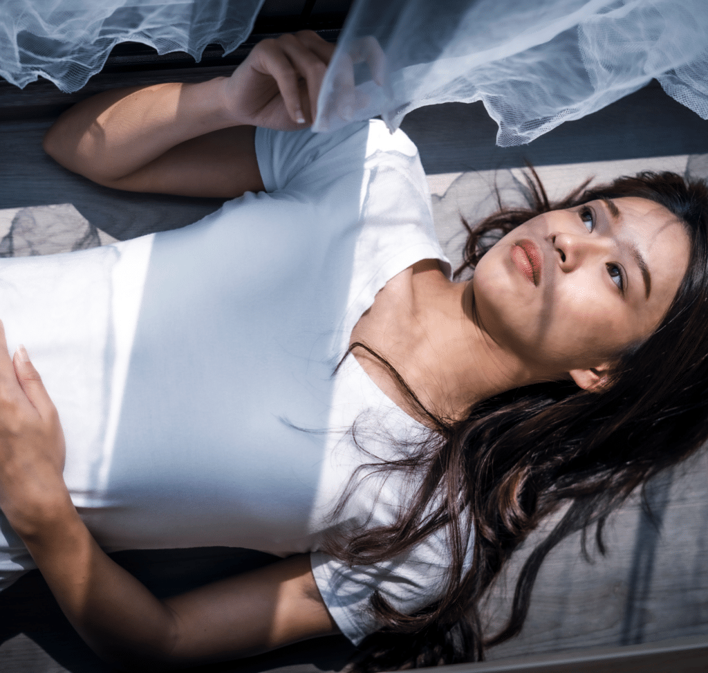 Woman facing difficulties with symptoms of depression