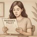 Woman reviewing her health insurance policy to understand coverage for an anxiety diagnosis
