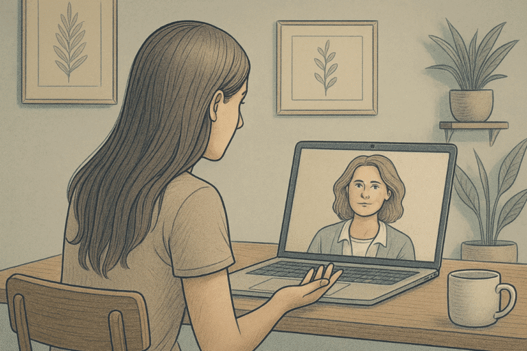 in-person vs virtual therapy