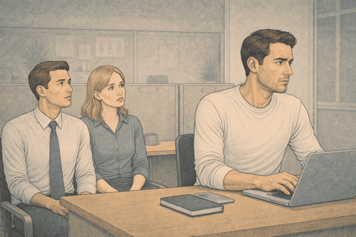 Adult displaying oppositional defiant behavior in a workplace setting by refusing to cooperate with assigned responsibilities.