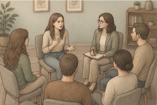 Focused group discussion setting among individuals with ADHD